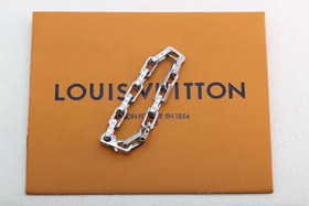 Louis Vuitton LV silver tempered bamboo bracelet-3628